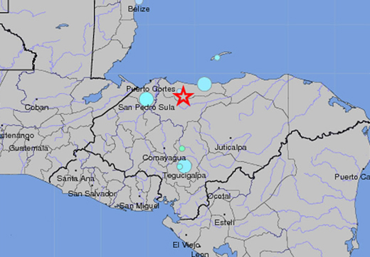 Según el Instituto Nicaragüense de Estudios Territoriales (Ineter), informa que hoy se presentaron dos simos en menos de media hora. La magnitud fue de 4.4 y 5.6 grados Richter, con epicentro en el Litoral Atlántico de Honduras.