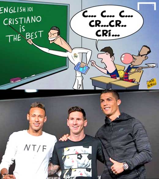 Messi, Neymar, CR7