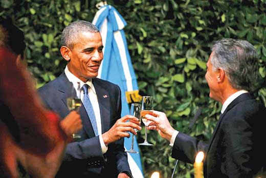 Obama, Macri