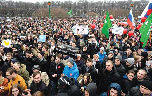 Protestas contra corrupcion Rusia